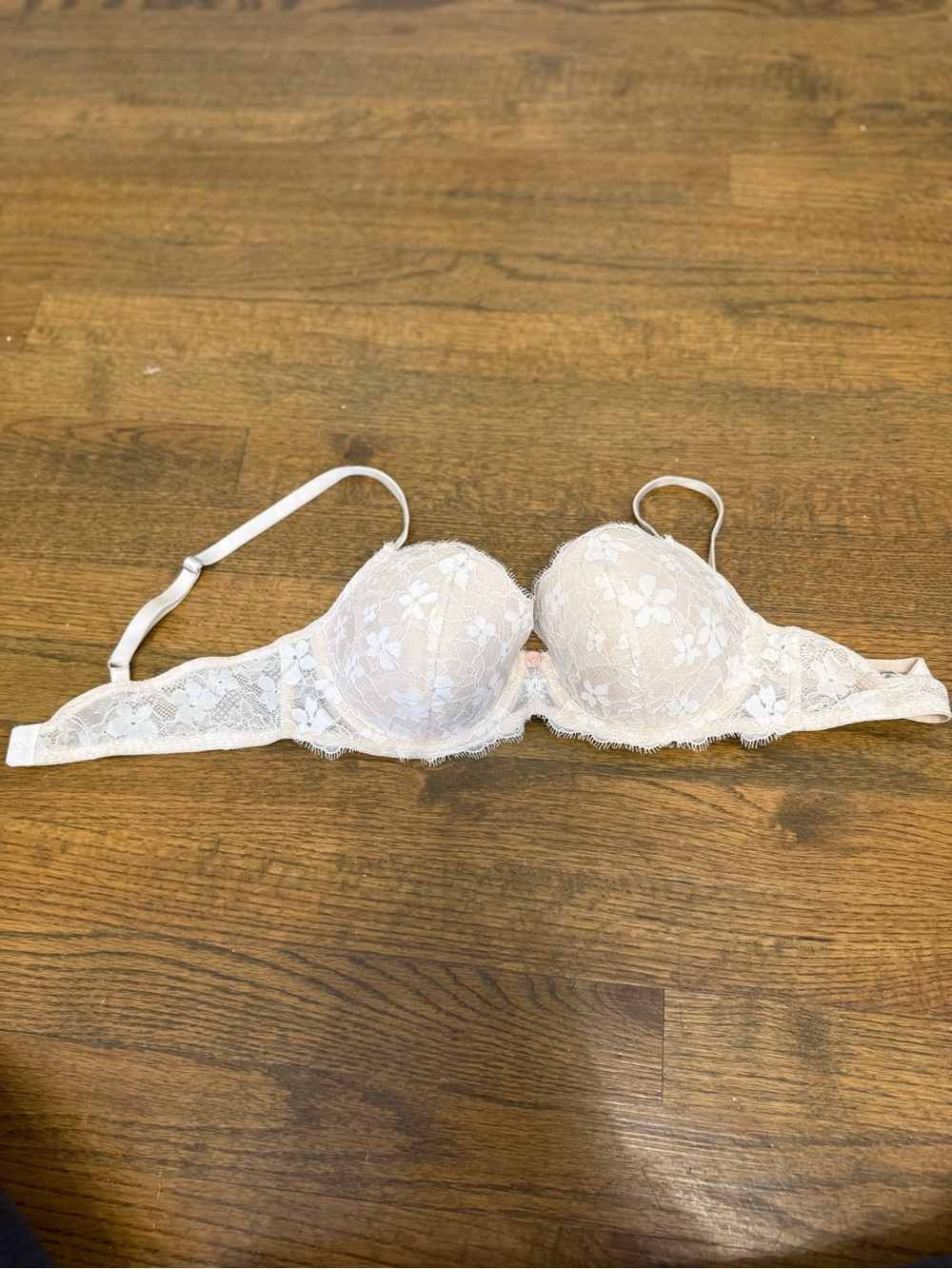 Victoria's Secret White Lace Push-Up Bra